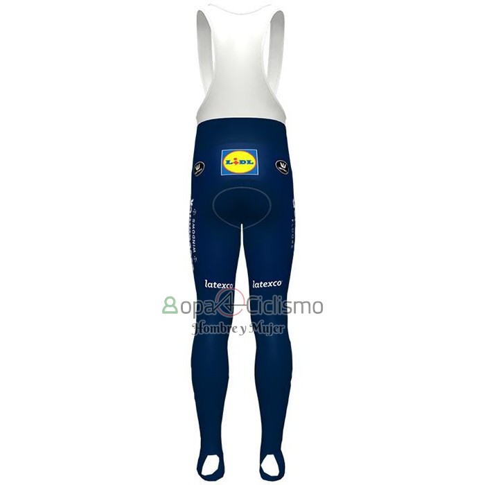 Deceuninck Quick Step Ropa Ciclismo Culotte Largo 2021 Mangas Largas Azul